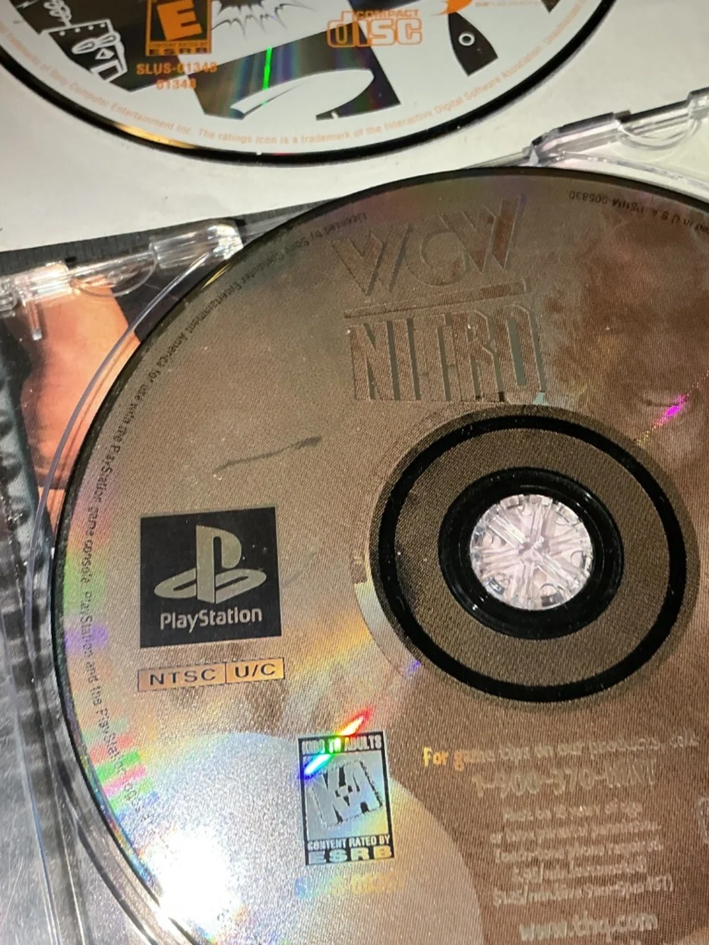 WCW Nitro & Tennis and pinball Big Race USA for Sony PlayStation one PS1